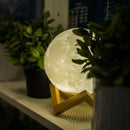 3D Moon Lamp (with Wooden Stand)