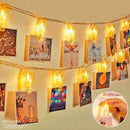 LED String Lights with Clothespins for Photography