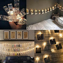 LED String Lights with Clothespins for Photography