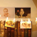 LED String Lights with Clothespins for Photography