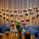 LED String Lights with Clothespins for Photography