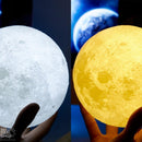 3D Moon Lamp (with Wooden Stand)