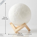 3D Moon Lamp (with Wooden Stand)
