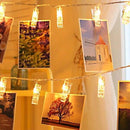 LED String Lights with Clothespins for Photography