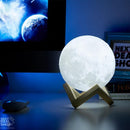 3D Moon Lamp (with Wooden Stand)