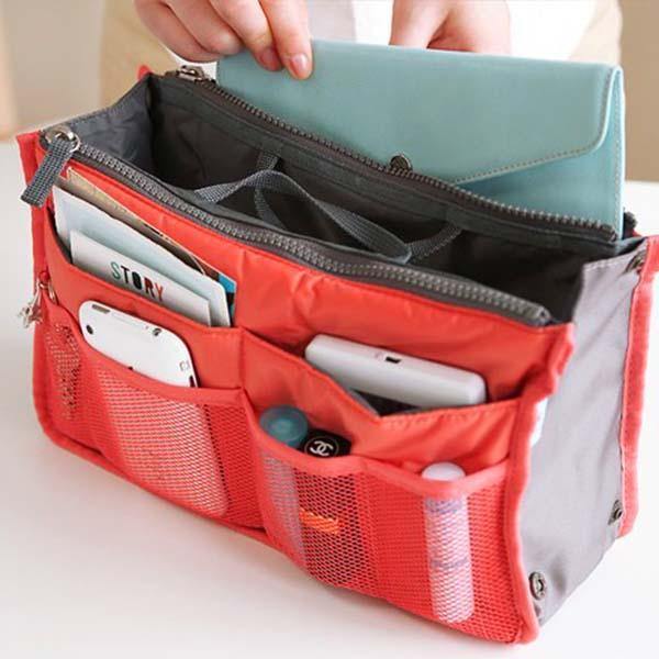 2-Piece Handbag Organizer Set with Multiple Pockets - Perfect for Those Who Like to Change Handbags Daily!